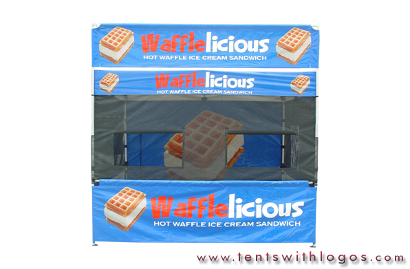 10 x 10 Custom Tent - Wafflelicious